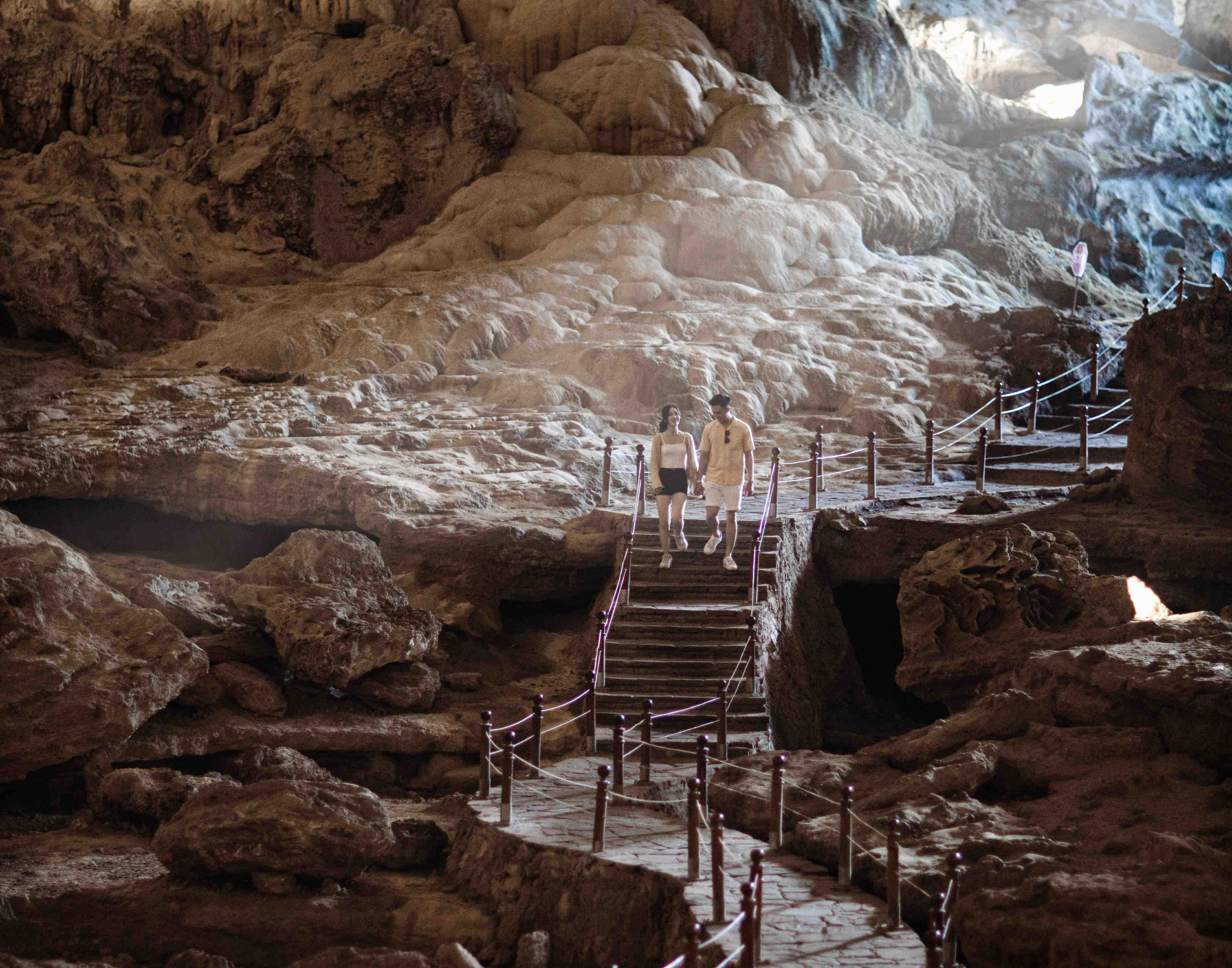 Visiting Sung Sot Cave